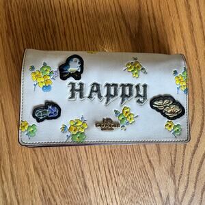 Coach x Disney Snow White Happy Foldover Crossbody Clutch